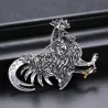 Crystal rooster broochBrooches