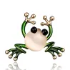 Green frog broochBrooches