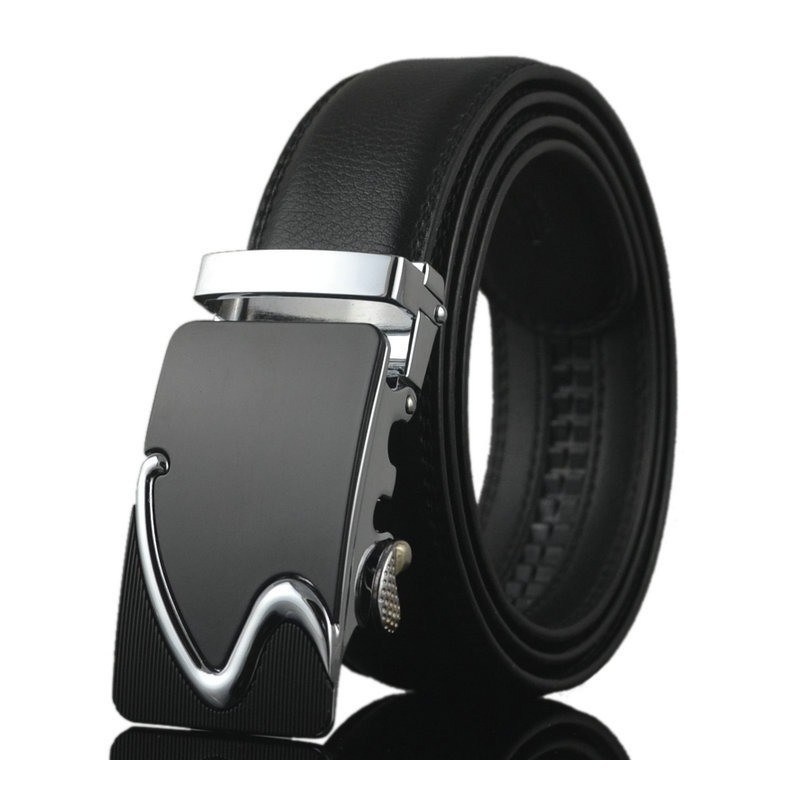 Luxury leather belt - with automatic buckle - 110cm - 130cmBelts