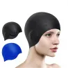 Silikon-Badekappe - Ohren- / Langhaarschutz - wasserdicht - Unisex