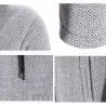 Eleganter warmer Pullover - langer Kapuzenpullover