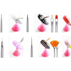 Nagelkunstpinsel - 15 Stück