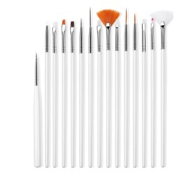 Nagelkunstpinsel - 15 Stück