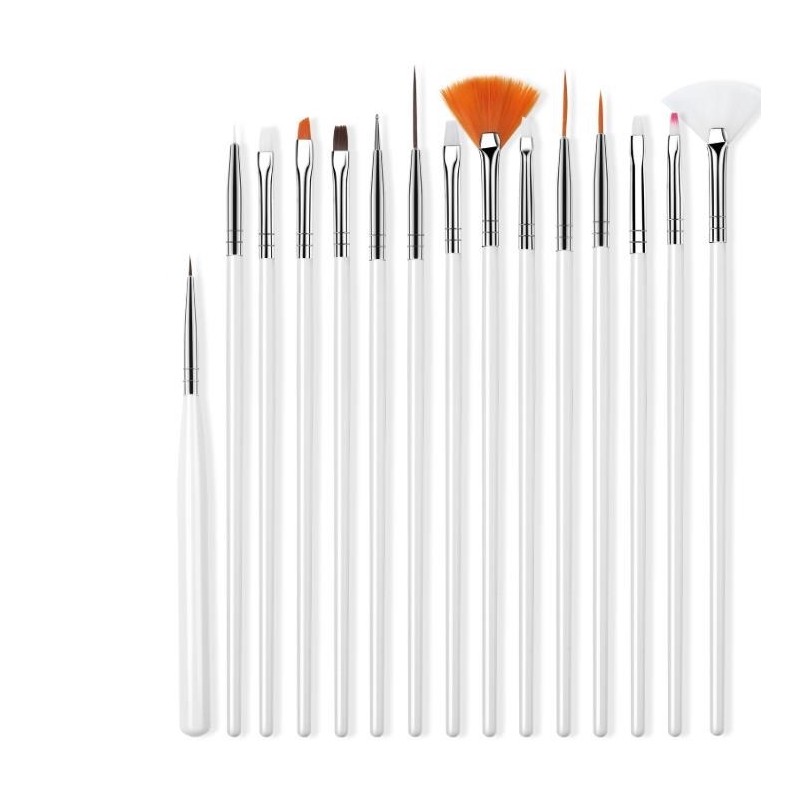Nagelkunstpinsel - 15 Stück