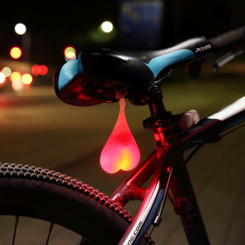 Fahrradrücklicht - LED - wasserdicht - herzförmig