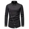 Asymmetrisches Langarmshirt - dekorative goldene Stickerei