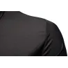 Asymmetrisches Langarmshirt - dekorative goldene Stickerei