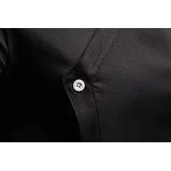 Asymmetrisches Langarmshirt - dekorative goldene Stickerei