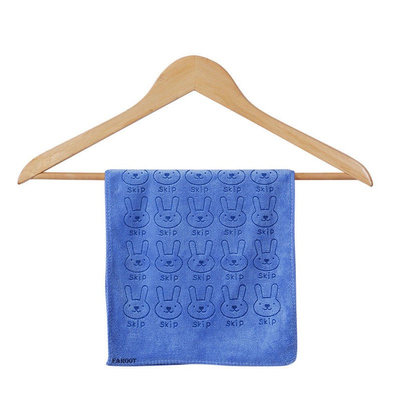 Soft baby bath towel - rabbits printedTextile