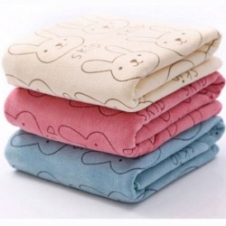 Soft baby bath towel - rabbits printedTextile