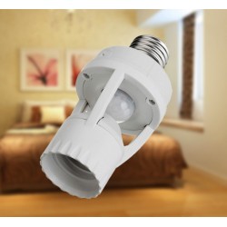 E27 light bulb holder - with infrared PIR motion sensorLighting fittings