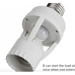 E27 light bulb holder - with infrared PIR motion sensorLighting fittings