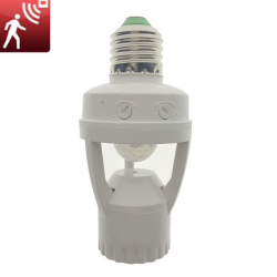 E27 light bulb holder - with infrared PIR motion sensorLighting fittings