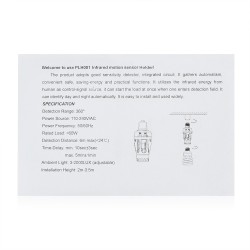 E27 light bulb holder - with infrared PIR motion sensorLighting fittings