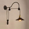 Retro-Wandlampe aus Eisen - verstellbare Länge