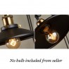Retro-Wandlampe aus Eisen - verstellbare Länge
