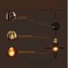 Retro-Wandlampe aus Eisen - verstellbare Länge