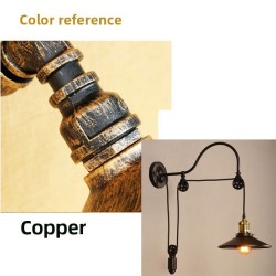 Retro-Wandlampe aus Eisen - verstellbare Länge