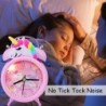 Wecker mit Doppelklingel - Uhr mit Hintergrundbeleuchtung - Einhorn / Dinosaurier / Astronaut