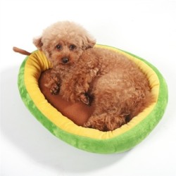 Soft dog / cat bed - avocado shaped