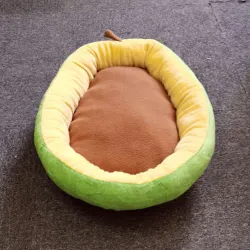 Weiches Hunde-/Katzenbett - Avocado-Form