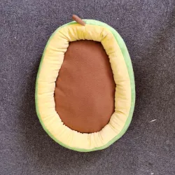 Weiches Hunde-/Katzenbett - Avocado-Form