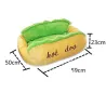 Warmes Hunde-/Katzenbett - weiches Kissen - Hot-Dog