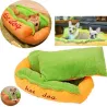 Warmes Hunde-/Katzenbett - weiches Kissen - Hot-Dog