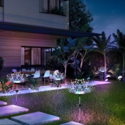 LED Feuerwerk - Solar Gartenlampe - Wasserdicht