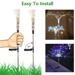 LED Feuerwerk - Solar Gartenlampe - Wasserdicht