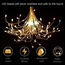 LED Feuerwerk - Solar Gartenlampe - Wasserdicht
