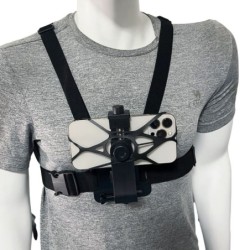 Brustgurt – drehbarer Gürtel – Handy-/GoPro-Kamerahalter – komplettes Set