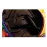 Lederrucksack - mit Nieten - bunte Regenbogenfarben
