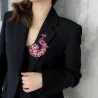 Crystal peacock broochBrooches
