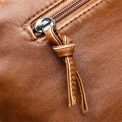 Leather shoulder bag - with rivetsBags