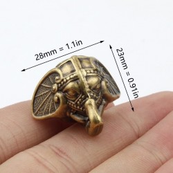 Dekorative Schutzbeine für Möbel – antiker Elefant – Vintage-Bronze – 8 Stück
