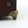Dekorative Schutzbeine für Möbel – antiker Elefant – Vintage-Bronze – 8 Stück
