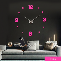3D wall clock - acrylic DIY sticker - mirror effectWall stickers