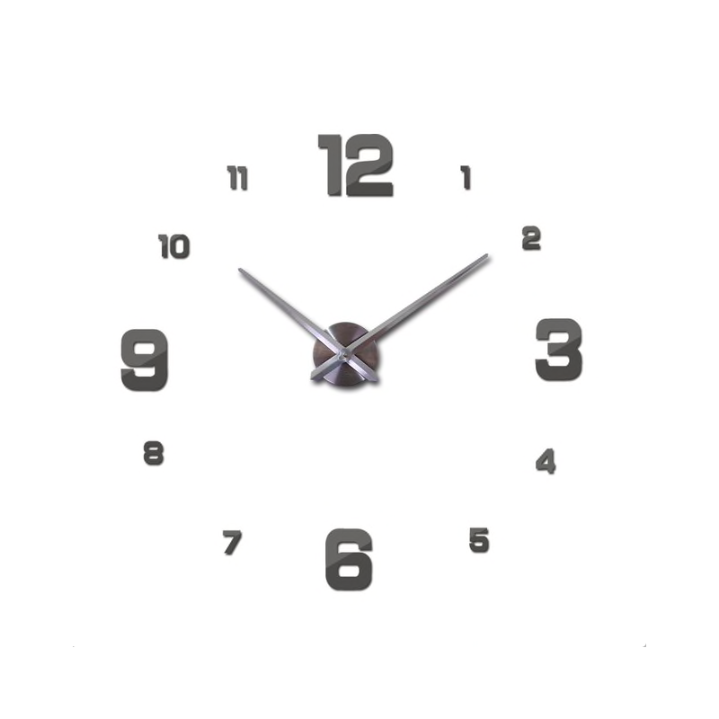 3D wall clock - acrylic DIY sticker - mirror effectWall stickers