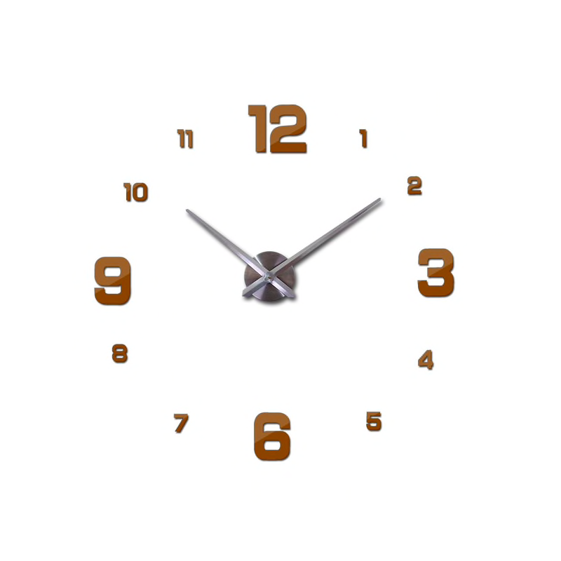 3D wall clock - acrylic DIY sticker - mirror effectWall stickers
