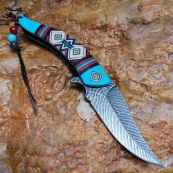 Folding pocket knife - decorative colorful handleKnives & Multitools