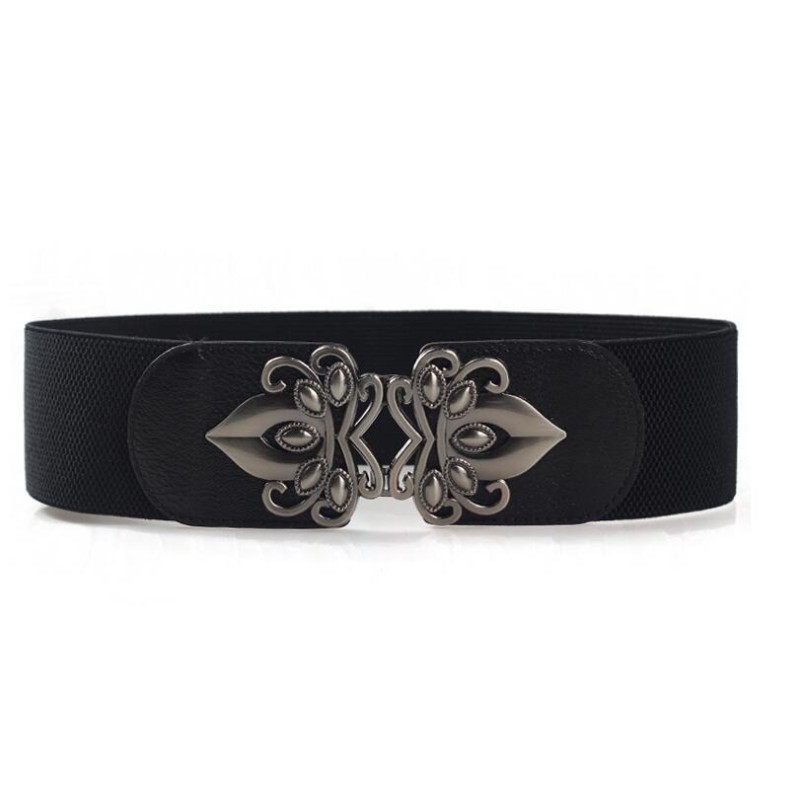 Wide elastic belt - with metal buckleBelts