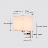 LED wall light - modern textile lamp - E27 - 5WWall lights