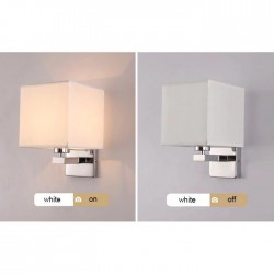 LED-Wandleuchte - moderne Textillampe - E27 - 5W
