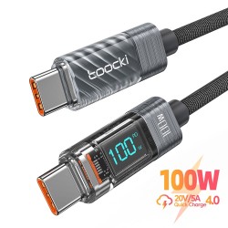 USB C auf Typ C Kabel - Schnellladung - Datenübertragung - Mit LCD Display - 60W / 100W
