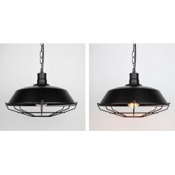 Vintage Deckenlampe - mit Metallschirm - 110 - 220 V - E27