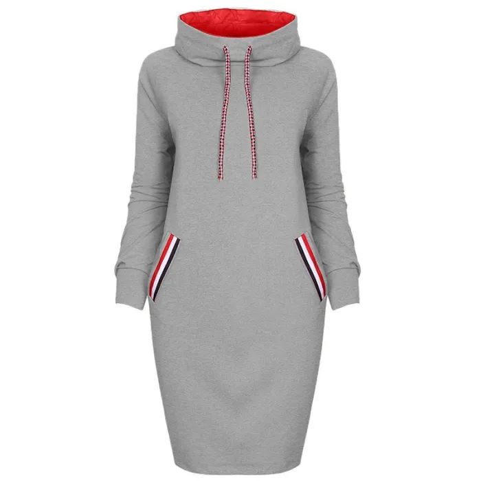 Elegantes knielanges Kleid - mit Rollkragen