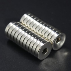 N35 - Neodym-Magnet - starke runde Scheibe - 12 mm * 3 mm - mit 4 mm Loch
