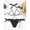Sexy bikini set - with crystal / metal decorationsBeachwear