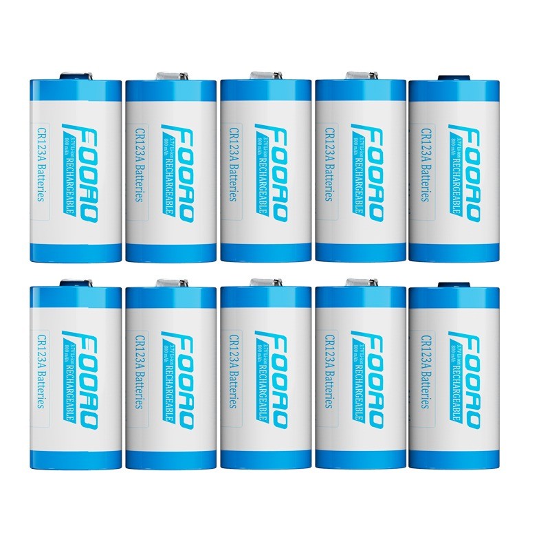 16340 CR123A Batterie - wiederaufladbar - 3,7 V - 800 mAh - mit Ladegerät